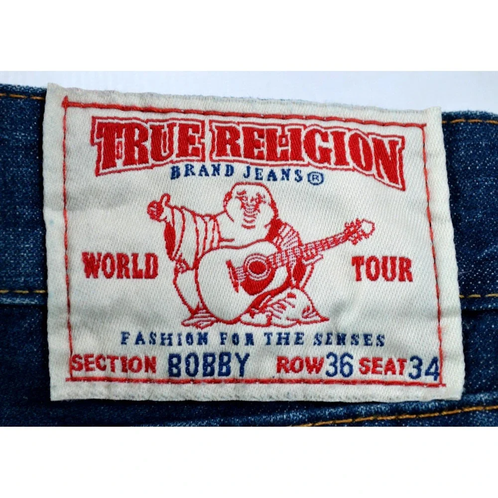 True Religion Blue‎ Jeans Bobby Men's 36x34 Inseam 34.5